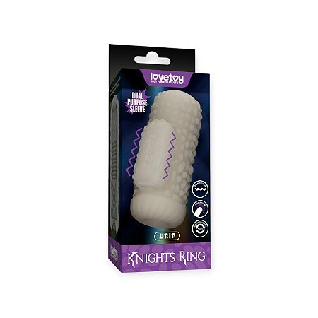 Masturbador e Capa Peniana Knights Ring Vibrating Dual Purpose Sleeve-Drip - Lovetoy