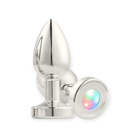 Plug Anal em Aço Inox com Luz de Led - Lovetoys