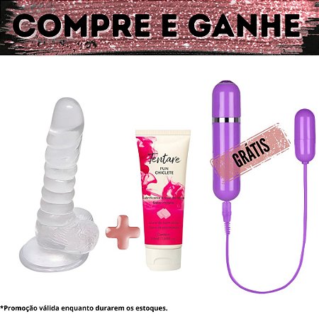 Compre Pênis Realístico Lovetoys + Lubrificante Tentare Chiclete e Ganhe Cápsula Virgo