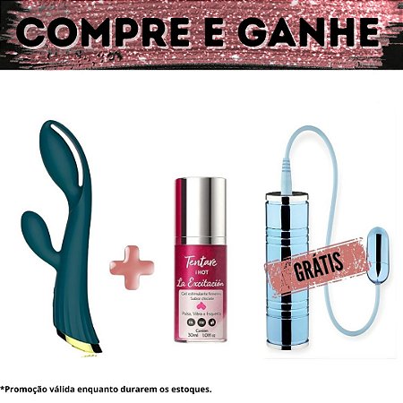 Compre Kit Vibrador Prince + Excitante Feminino La Excitación e Ganhe Cápsula Sensual Shine