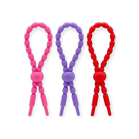 Kit com 3 Anéis Penianos Elastic Erection - Nanma