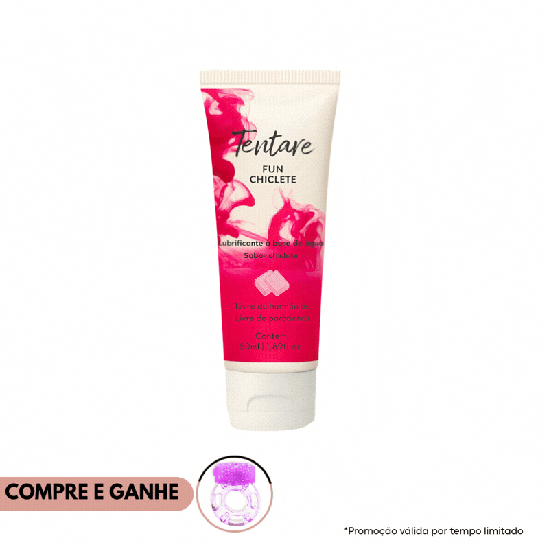 Lubrificante Vegano à Base de Água Fun Sabor Chiclete 50ml - Tentare