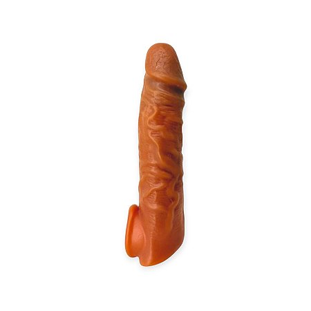 Capa Peniana com Anel para Escroto 16cm x 3,5cm Extende 4cm - Lovetoys