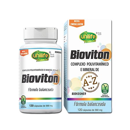 Bioviton Complexo polivitaminico e mineral 120 cápsulas