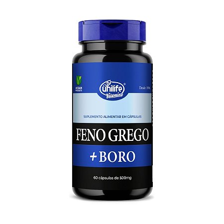 Feno Grego + Boro – 60 Cápsulas | Energia, Testosterona e Desempenho em Alta