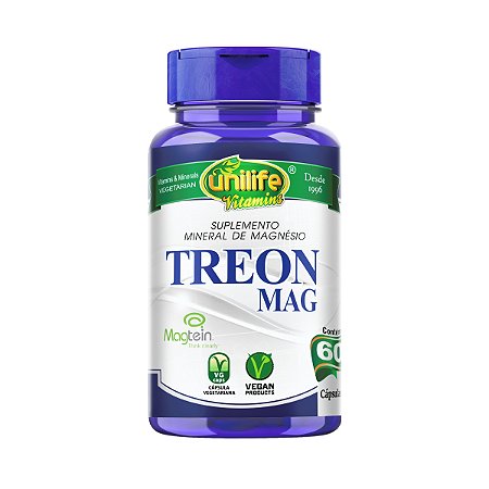 Treon Mag Magnésio Treonato Unilife 60 cápsulas