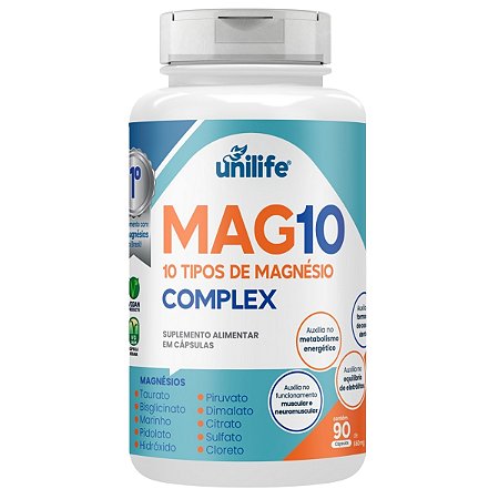 Mag10 - 10 Magnésios 660mg 90 Cápsulas