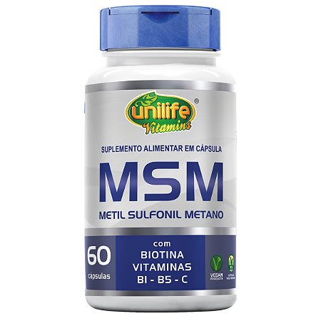 MSM - Enxofre Orgânico + VItaminas