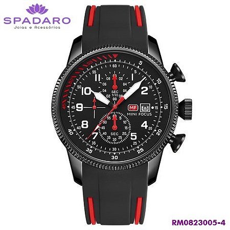 Relógio De Quartzo Esportivo Masculino - Pulseira de Silicone