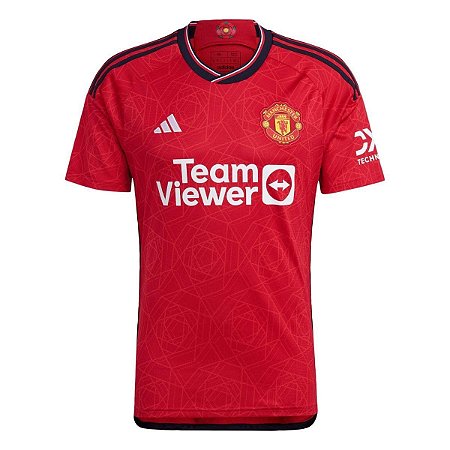 Camiseta Manchester United I 23/24 adidas - Masculina