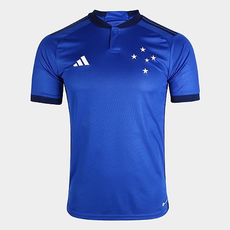 Camiseta Cruzeiro I 23/24 s/n° Torcedor Adidas Masculina - Azul