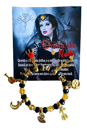 Pulseira Letras Dama da Noite