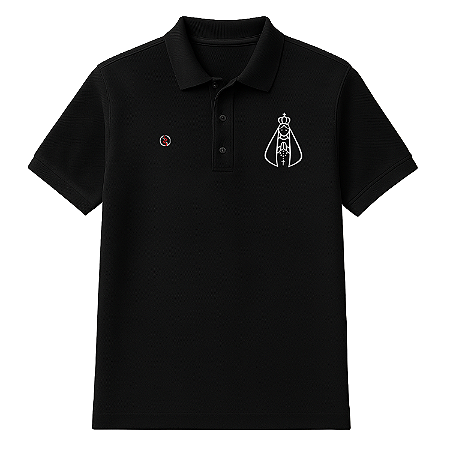 Camisa Polo Nossa Senhora Casual Piquet 50% Algodão 50% Poliéster