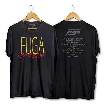 Camiseta Fuga - Crime Ao Vivo (SALDÃO DE VERÃO)