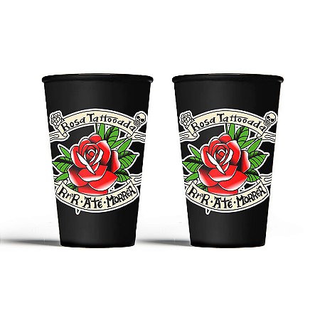 Copo Rosa Tattooada - Rock N' Roll Até Morrer