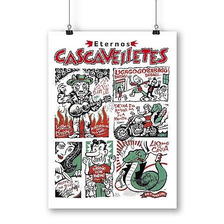 Pôster Eternos Cascavelletes - 40 Anos de Casca (AUTOGRAFADO & NUMERADO)
