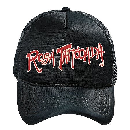 Boné Trucker - Rosa Tattooada Hard-Fi (LANÇAMENTO)