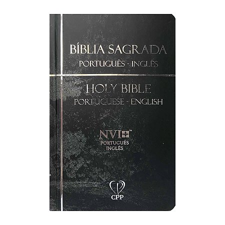 BÍBLIA NVI BILÍNGUE CAPA DURA - PRETA