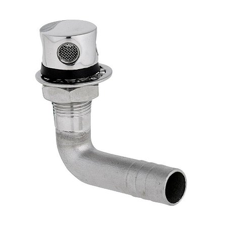 Respiro Curvo P/ Tanque de Combustível 5/8 " Aço Inox Barco