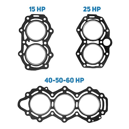 Junta Cabeçote Motor Popa Mercury Tohatsu Super HP 15-25-40-50-60 HP
