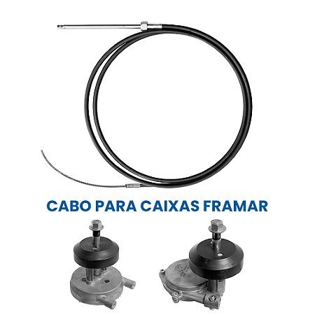 Cabo Direção Engate Rápido Para Caixa Framar 10 a 16 Pés Barco Lancha