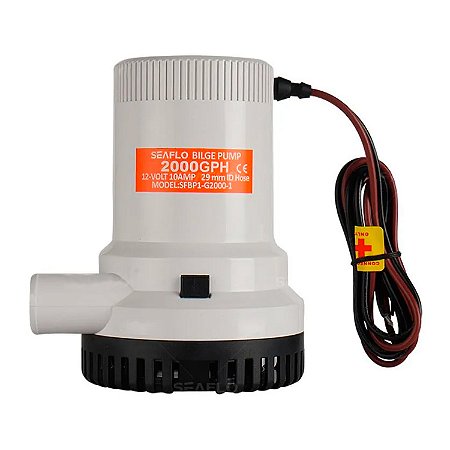 Bomba De Porão Seaflo 2000 GPH 7570 Litros Hora Lancha 24V