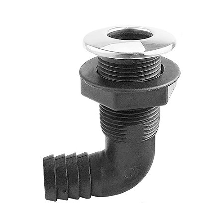 Saída de Água Costado Curva 1 1/4" 32mm Porão Barco Lancha