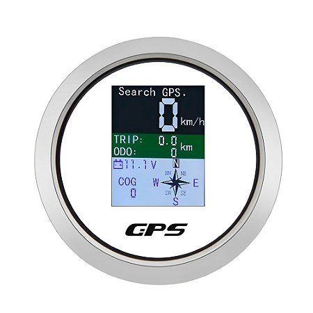 Velocímetro Gps Odômetro Bússola 85mm Lancha Barco Carro