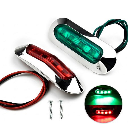 Luz Proa LED de Navegação Bombordo Boreste 12/24v Barco Jet