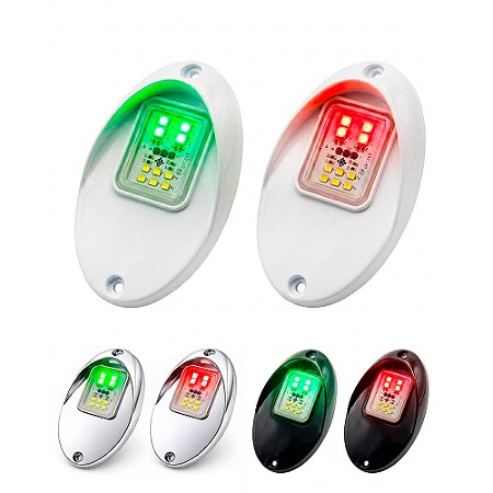 Luz de Navegação Proa Bombordo Boreste Barco Lancha 12v