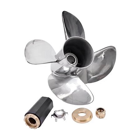 Hélice Inox 4 Pás Para Motor Mercury 150-400 HP 14.6 x 19 Flo Torq
