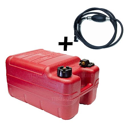 Tanque de Combustível 24 L Para Motor Yamaha + Mangueira Completa