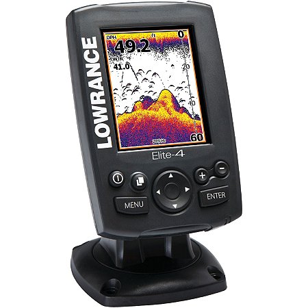 Sonar GPS Lowrance Elite 4 + Transdutor Mapa Original Pesca