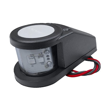 Luz de Proa Bicolor Bombordo Boreste LED P Barco Lancha 12v