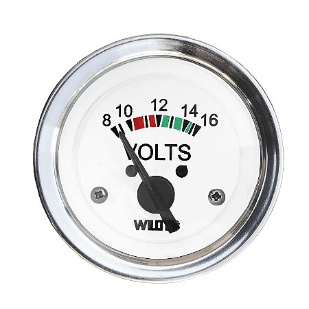 Relógio Indicador Voltímetro 8-16V 52mm 12V P/ Barco Lancha