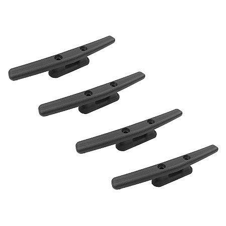 Kit 4 Cunho Amarra Cabo 6,5 Polegad 16 Cm Nylon Lancha Barco