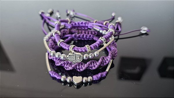 Conjunto Roxo Mão de Hansa