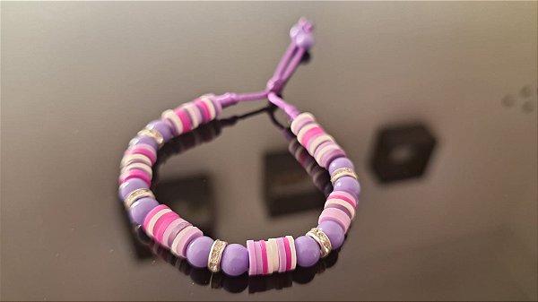 Disquinhos Roxo Strass