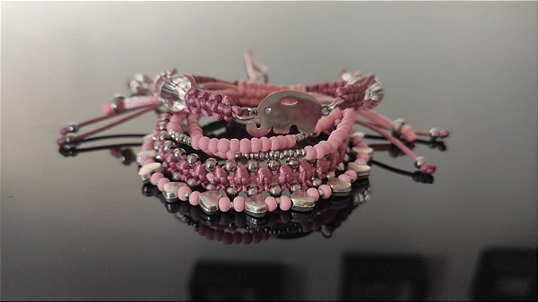 Conjunto Elefante Rosa