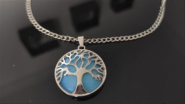 Colar Árvore da Vida Azul
