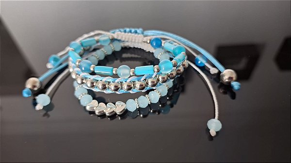 Madrepérola com Ágata Azul