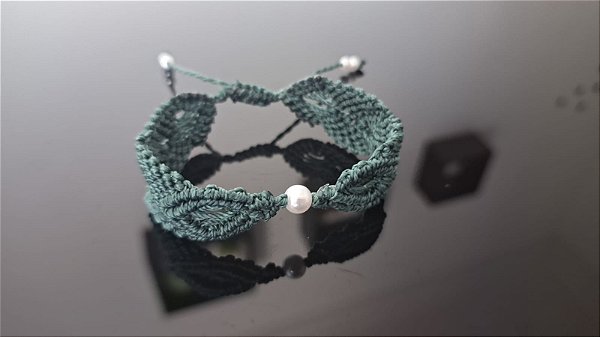 Macramé Folha Pérola