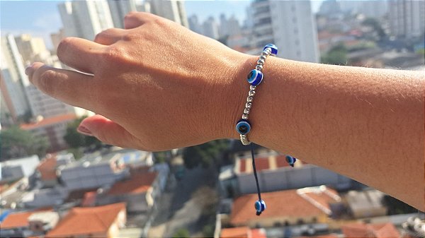 Básico Olho Grego Azul
