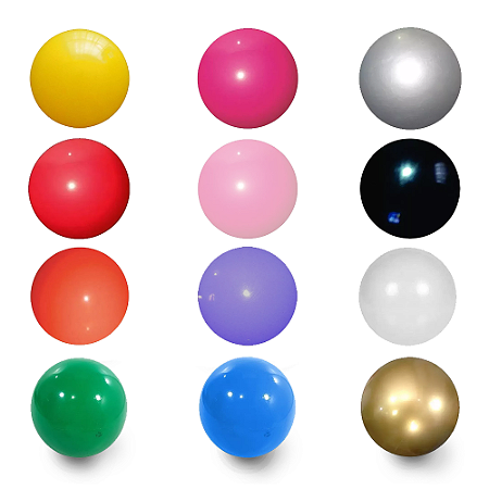 200 Bolas de Vinil Lisa Grande Kit Atacado Bolão Brinde Festa Decoração 36cm