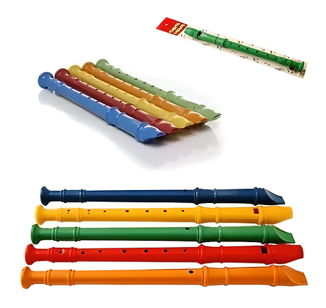 Flauta Doce Brinquedo Kit 10 Un Festa Junina Prenda Doação Instrumento Musical