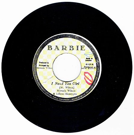 MOVADA WILSON - I NEED YOU GIRL