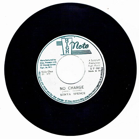 SONYA SPENCER - NO CHARGE