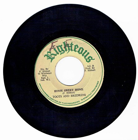 TOOTS AND BREDRENS - HOME SWEET HOME