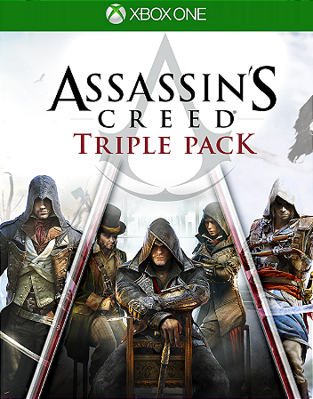 Assassin's Creed Triple Pack(Black Flag, Unity, Syndicate) Xbox One Mídia Digital