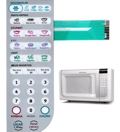 Membrana Teclado de Microondas Electrolux Mef41